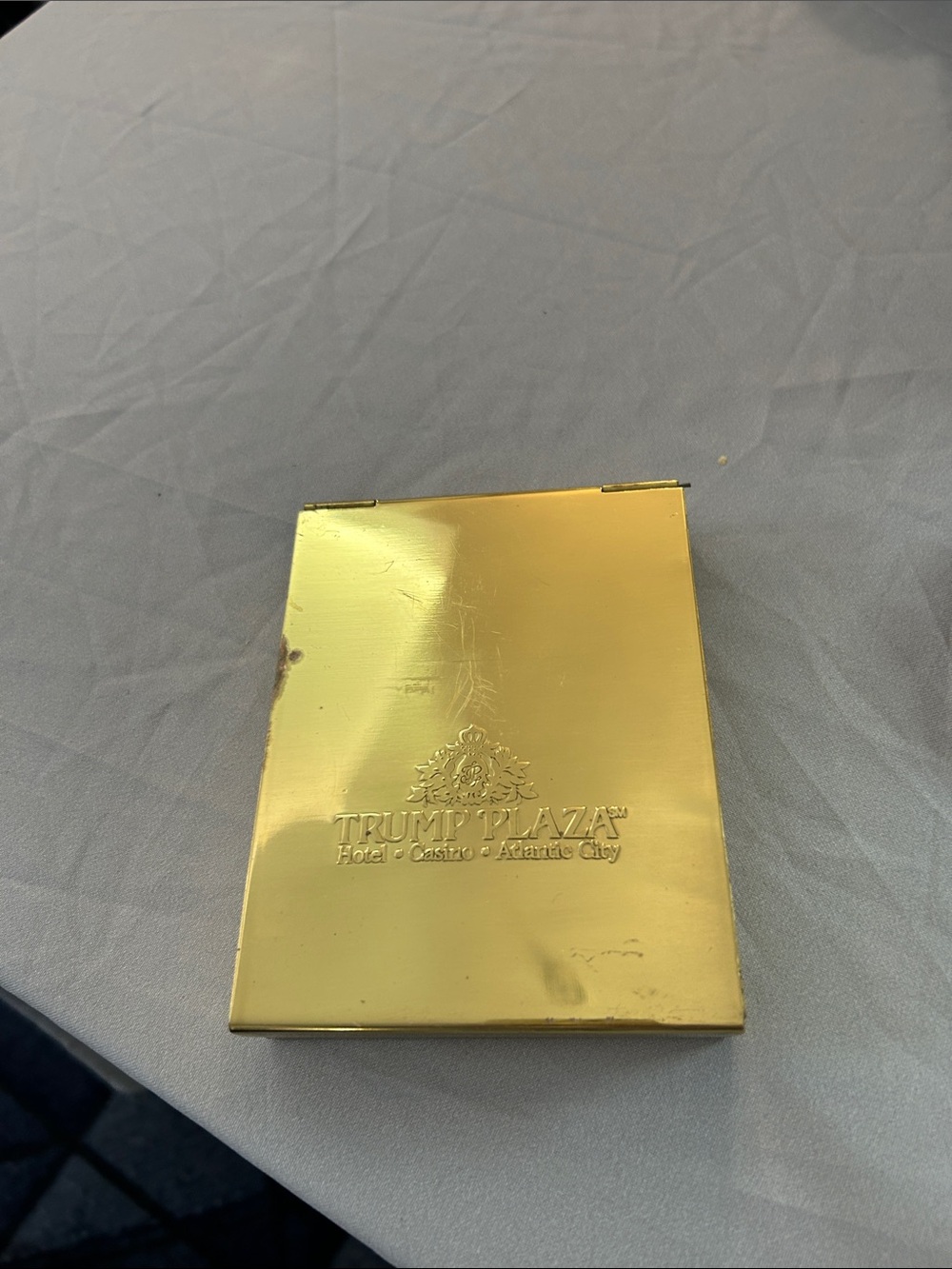 Trump  Note Pad Gold  Case - Brass Finish